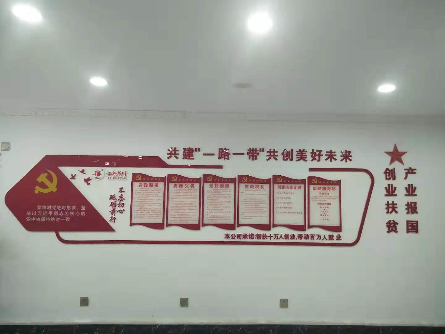 创业扶贫展示墙