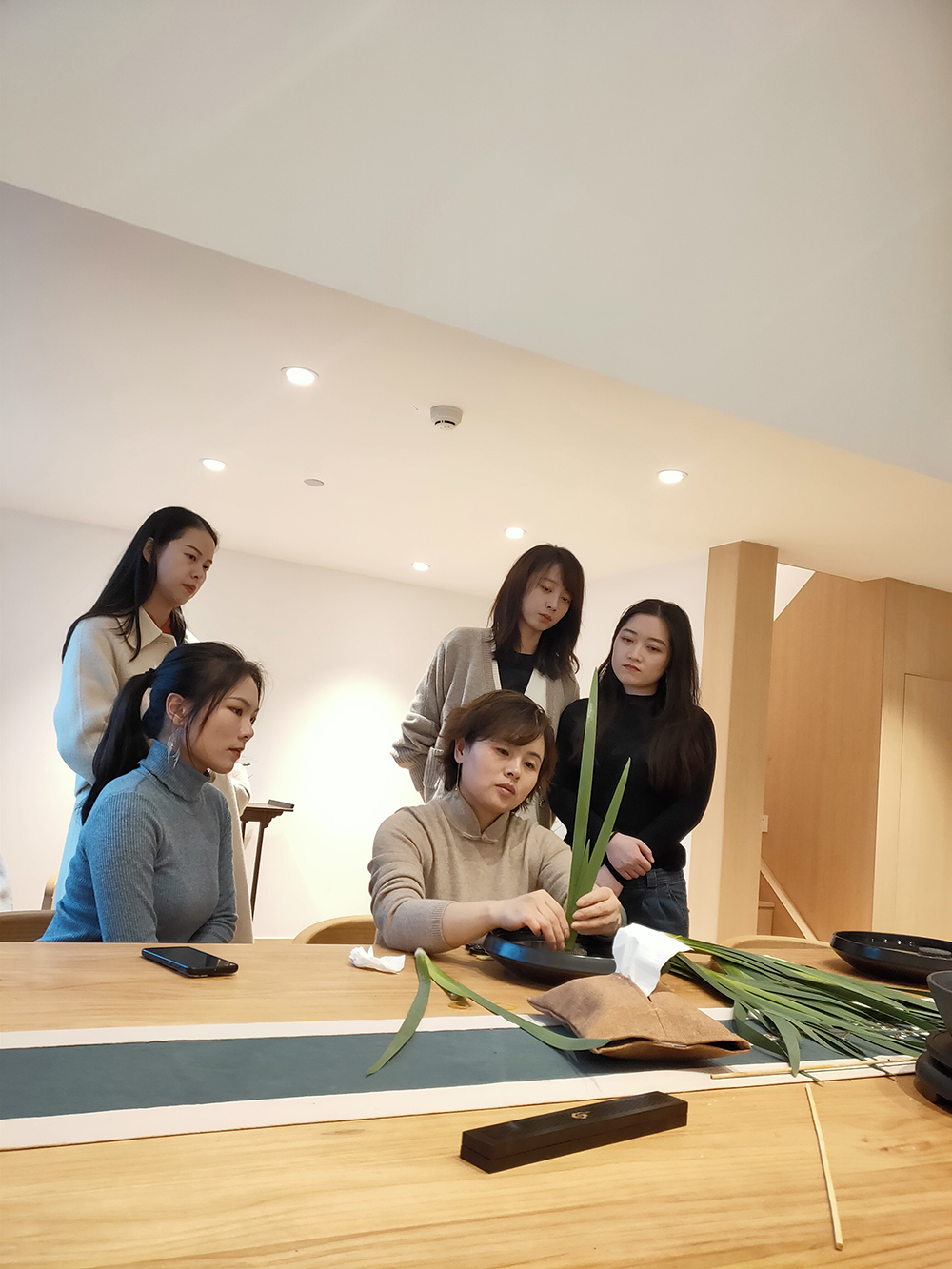 插花课教学现场