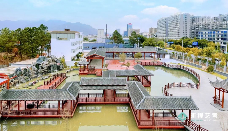 学校鸟瞰图